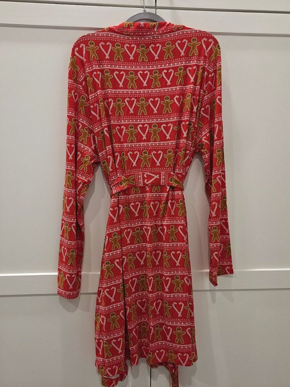MeUndies NWT Holiday Sweets Fair Isle Robe Gingerbread Men Candy Canes - XL-2X - Picture 10 of 12